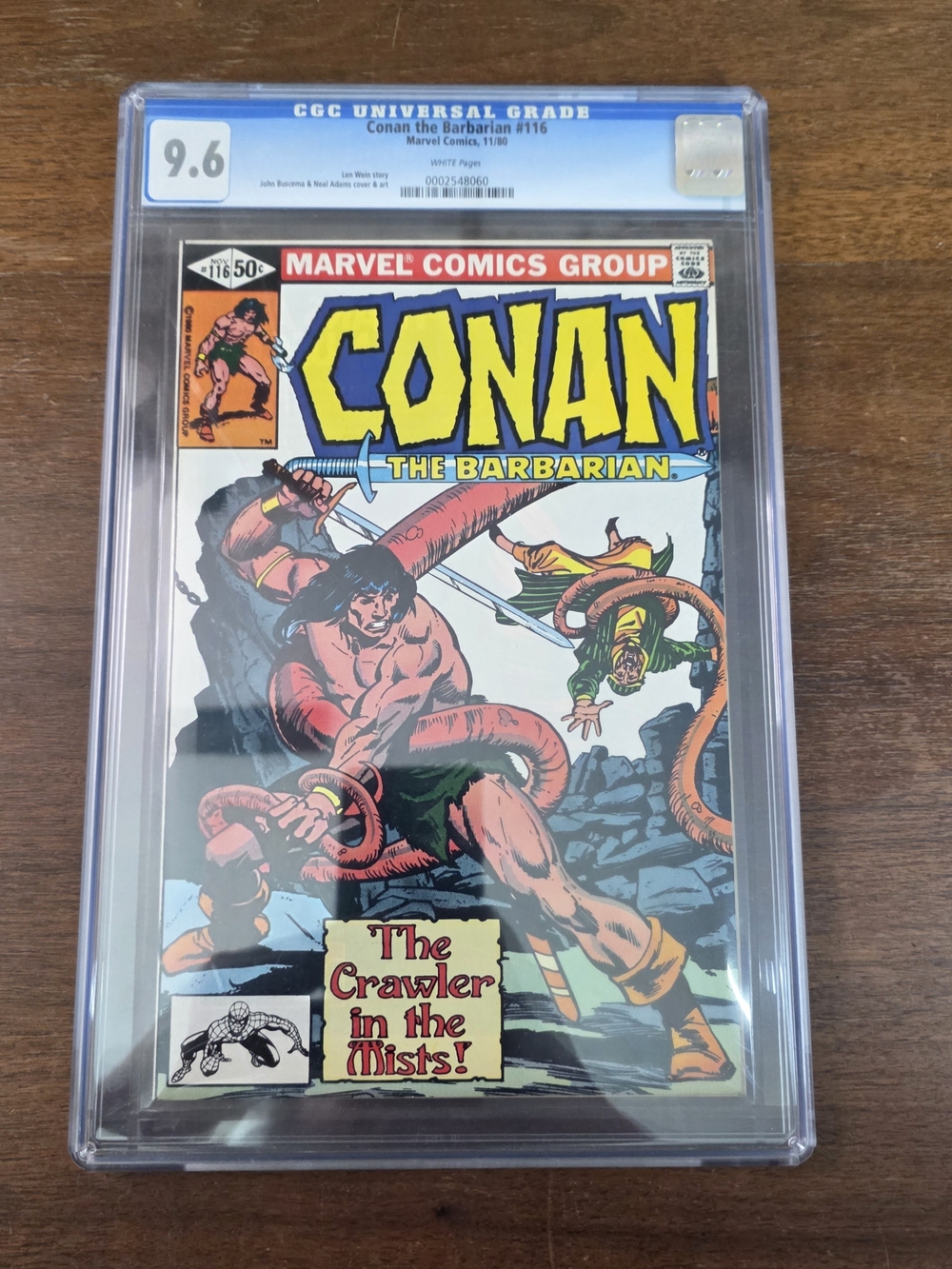 Vintage Marvel Comics Conan The Barbarian #116 CGC Graded 9.6 NOV 1980